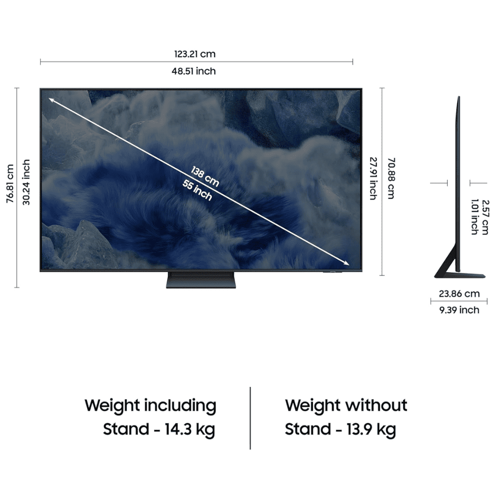 Samsung 55Q8F, 55 Inches 4K Ultra HD QLED TV, Black