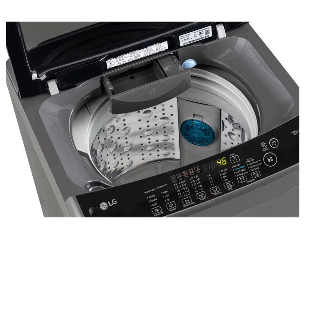 LG 12 Kg 5 Star Fully-Automatic Top Load Washing machine (T12SJMB1Z, Black)