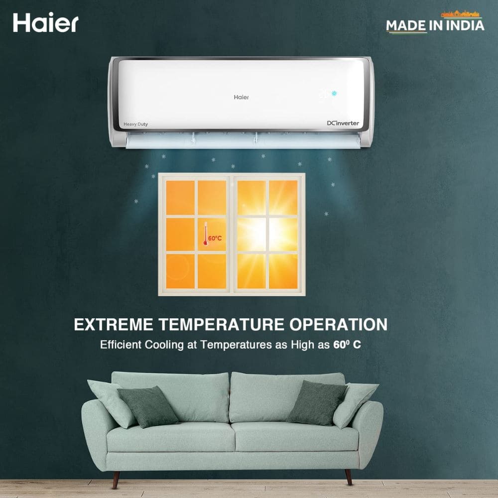 Haier 2.0 ton 3 Star Inverter Split Air Conditioner (HSU24E-TXS3BE-INV)
