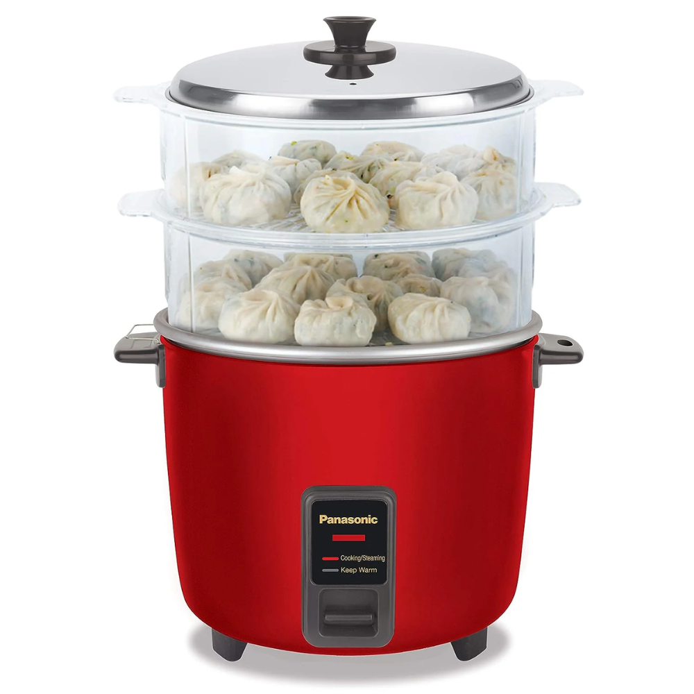 Panasonic SR-WA18H(SS), 1.8 Ltrs 660 Watts Electric Automatic Rice Cooker ( Burgundy)