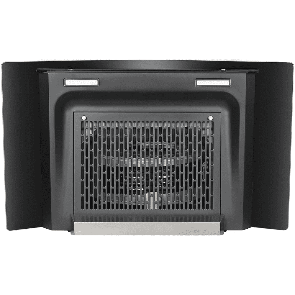 Faber HOOD SUNNY HC SC BK, 75 cm 1200 m3/hr Auto-Clean curved glass Kitchen Chimney (Black)