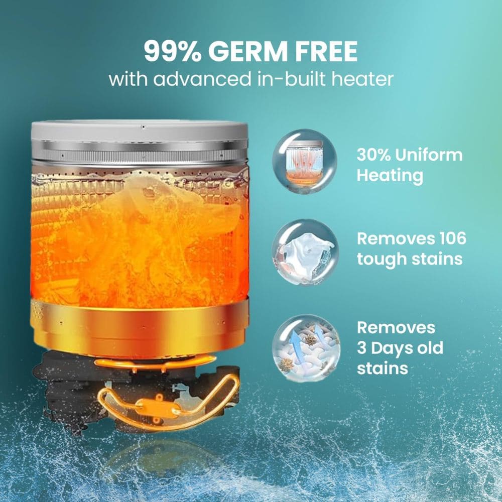 Haier 10.5 Kg 5 Star Fully-Automatic Top Load Washing machine (HWM105-H688BK,Black)