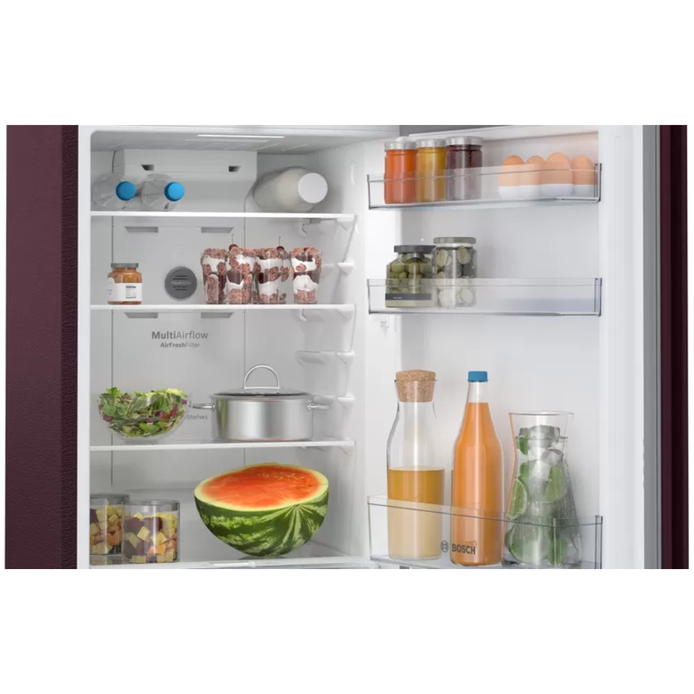 Bosch 263 Ltrs Frost Free Double Door Refrigerator (CTN27W13NI, Acasia Wine)