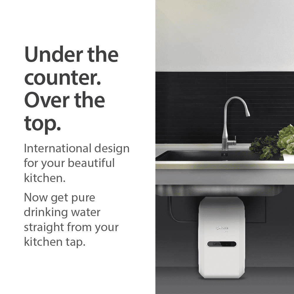 AO Smith Z2 Pro Ro, 5 Ltrs Storage, RO+MIN-TECH Under The Counter Water Purifier, Black & White