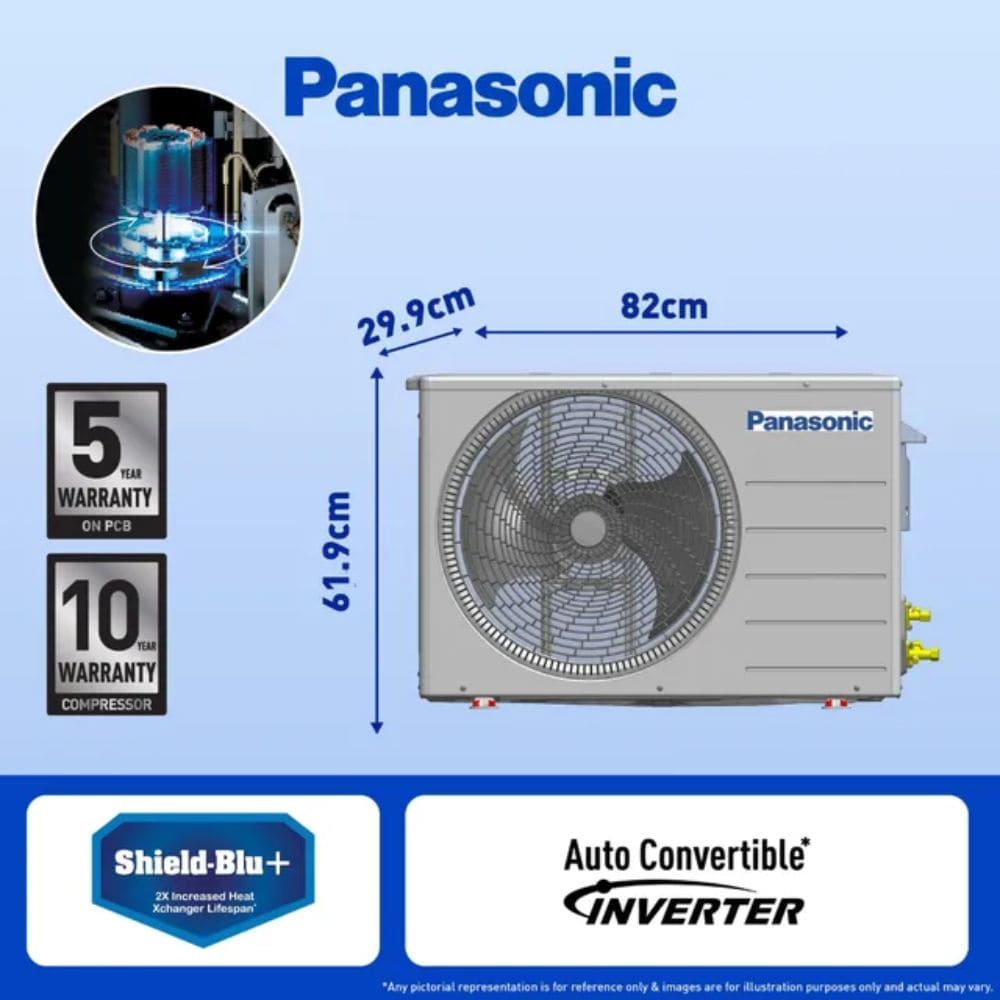 Panasonic 2.0 ton 5 Star Inverter Split Air Conditioner (CS/CU-EU24BKY5FM)