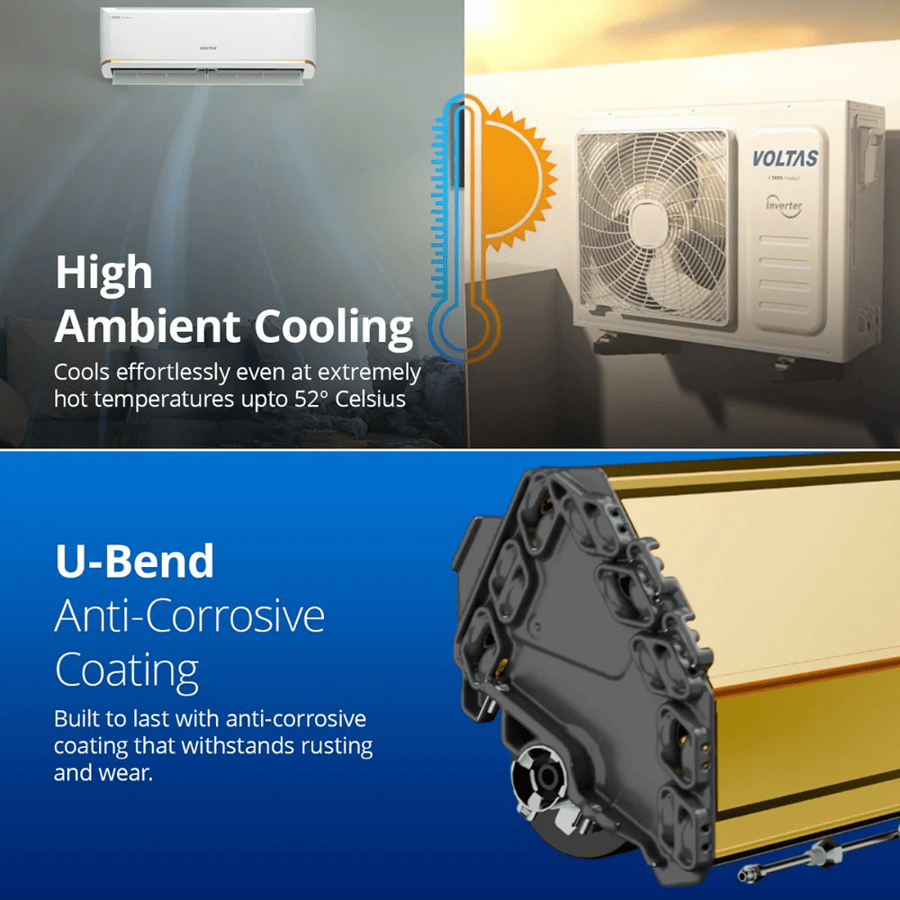 Voltas 1 Ton 3 Star Inverter Split AC (123V VECTRA ELITE)