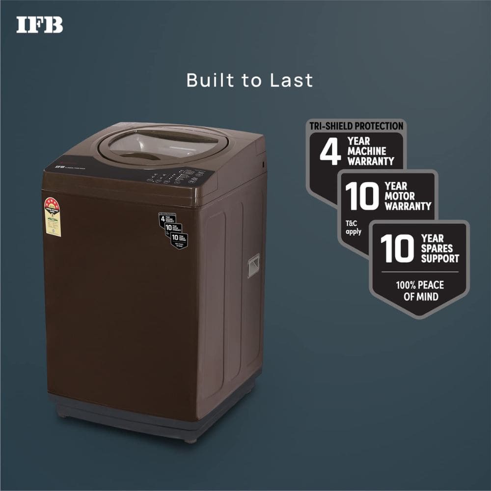 IFB 7 Kg 5 star Fully-Automatic Top Load Washing Machine (TL-R1BRS 7.0KG AQUA, Brown)