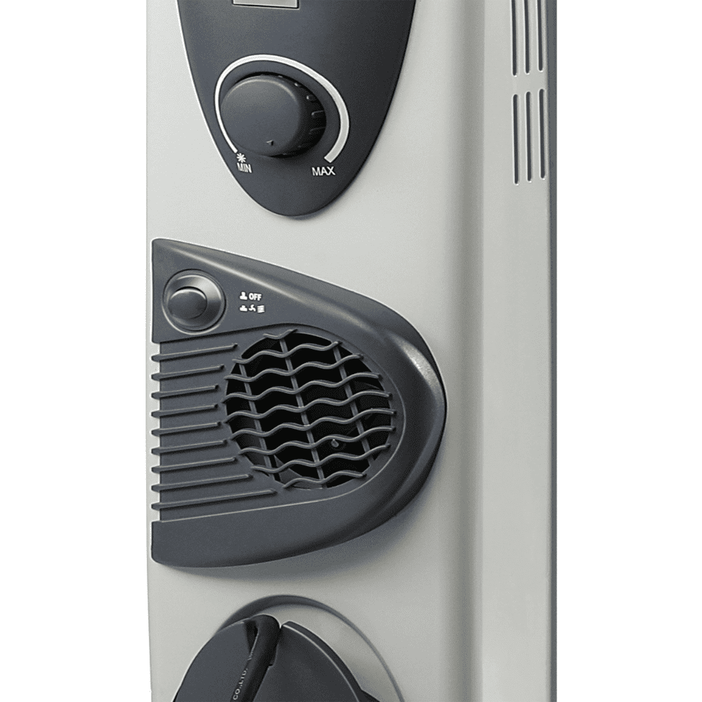 Russell Hobbs 15 Straight Fins, 2900 Watts Oil Filled Radiator Room Heater (OFR 13 F, Grey)
