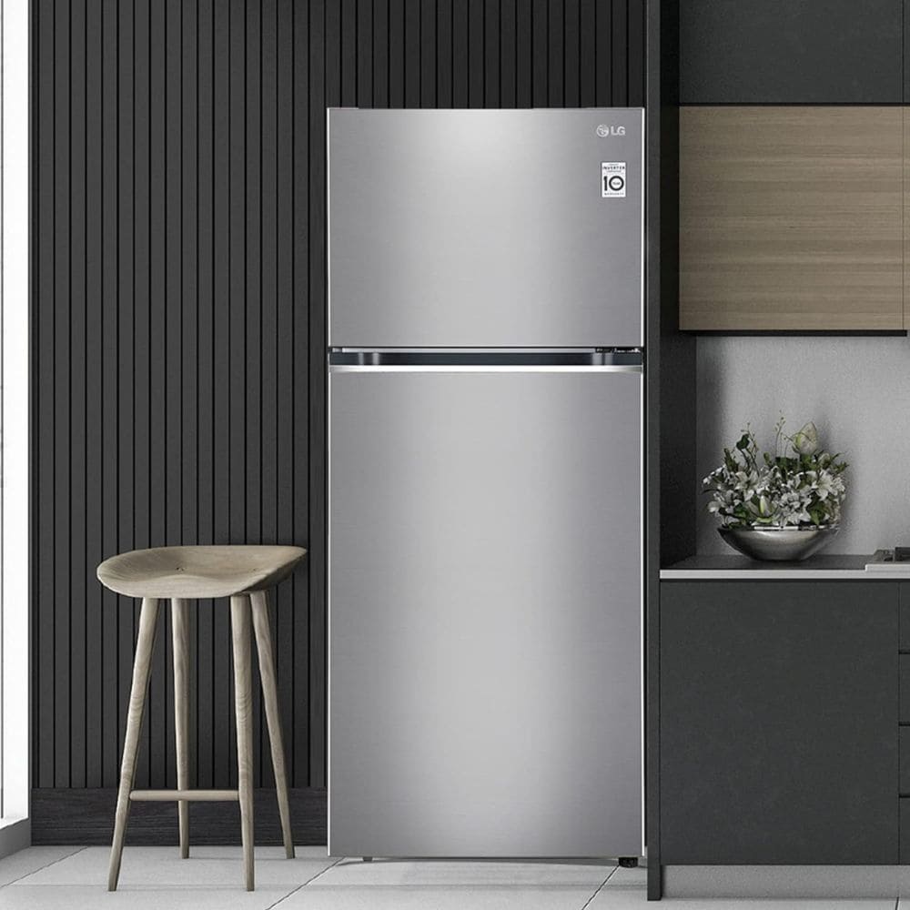 LG 398 Ltrs 2 Star, Inverter Frost Free, Double Door Refrigerator (GL-S422SPZY)