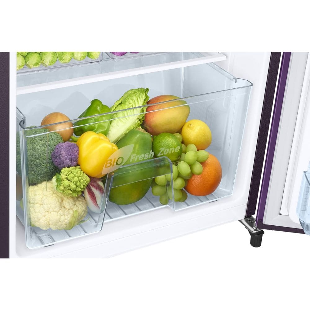 Samsung 183 Ltrs, 1 Star Digital Inverter, Direct Cool Single Door Refrigerator (RR19H2YC1CR, Red, Camellia Plum)