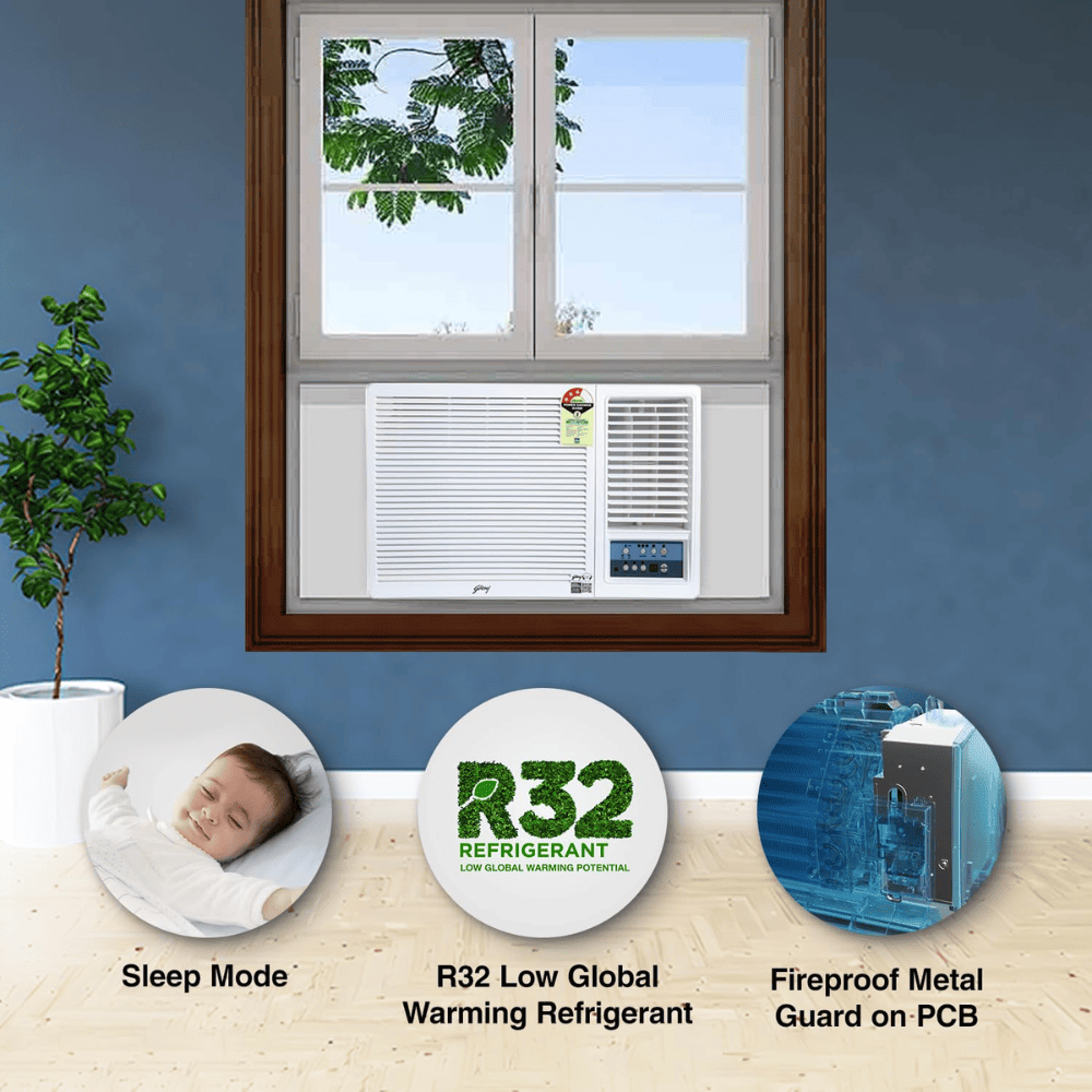 Godrej 1.5 ton 3 Star Fixed Speed Window Air Conditioner (WFC 18UTC3-WWB)