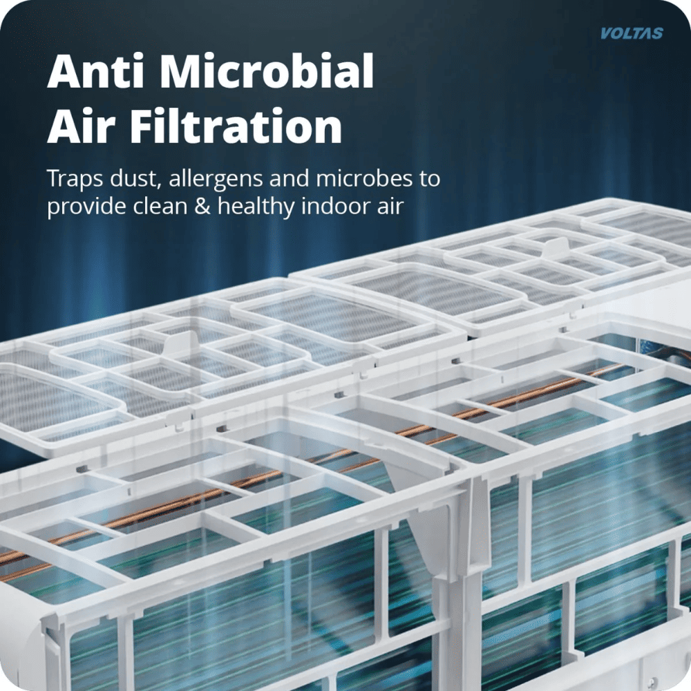 Voltas 2.0 Ton 3 star Inverter Split  Air Conditioner (Venus Luxe 2.0 Tr. 3S)