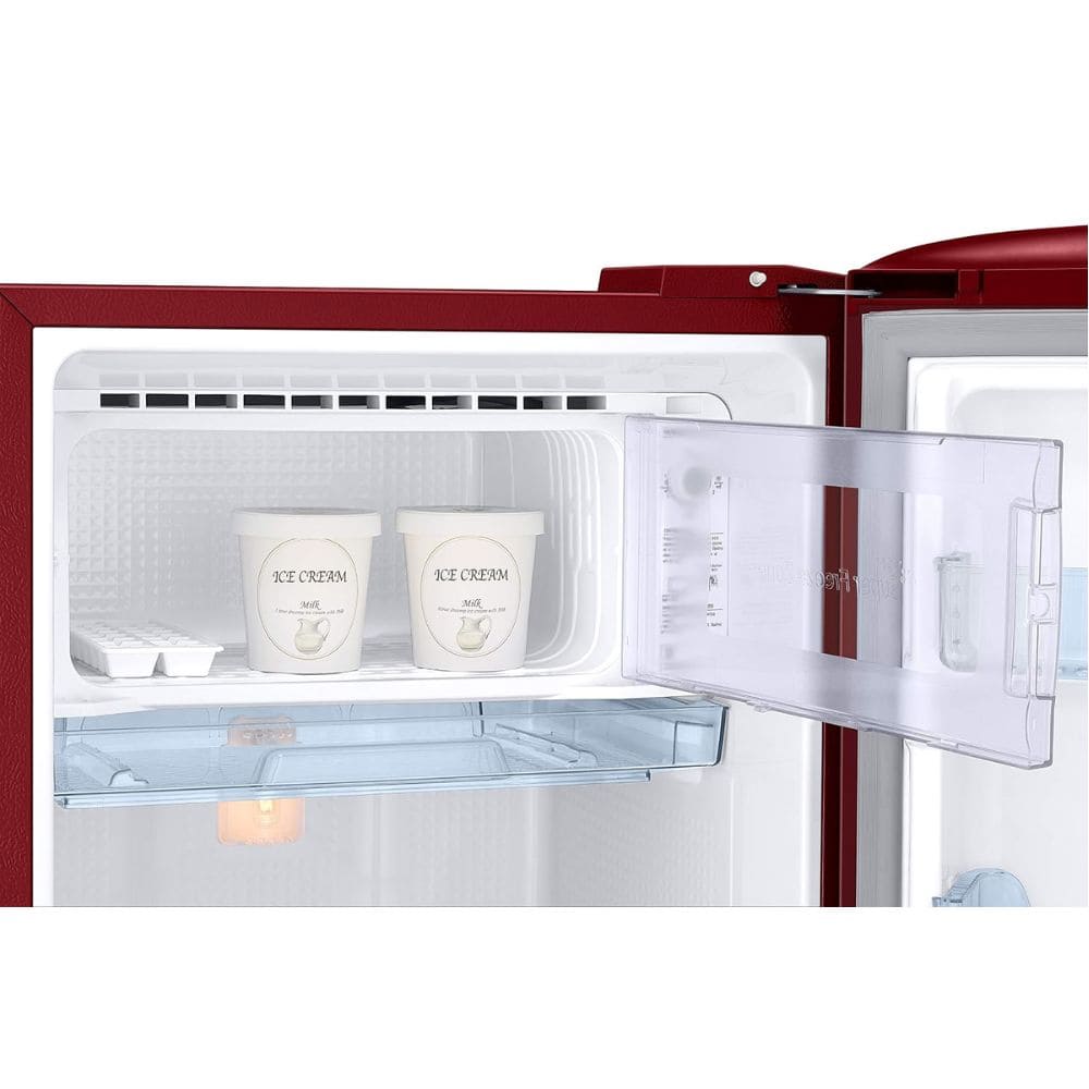 Samsung 183 Ltrs, 2 Star Digital Inverter, Direct Cool Single Door Refrigerator (RR20H11C2RH, Scarlet Red)