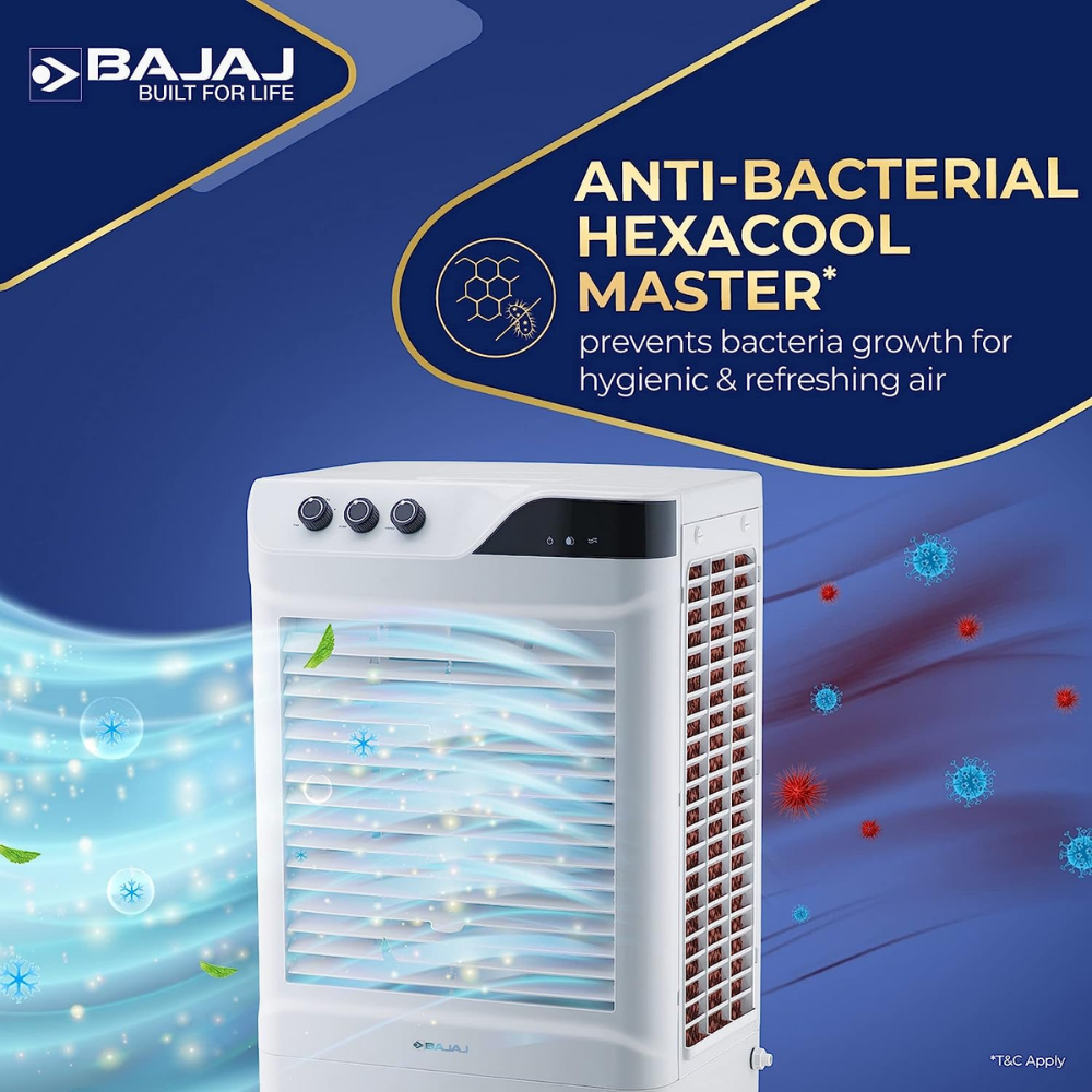 Bajaj DMH65 Neo, 65 Ltrs Portable Desert Air Cooler