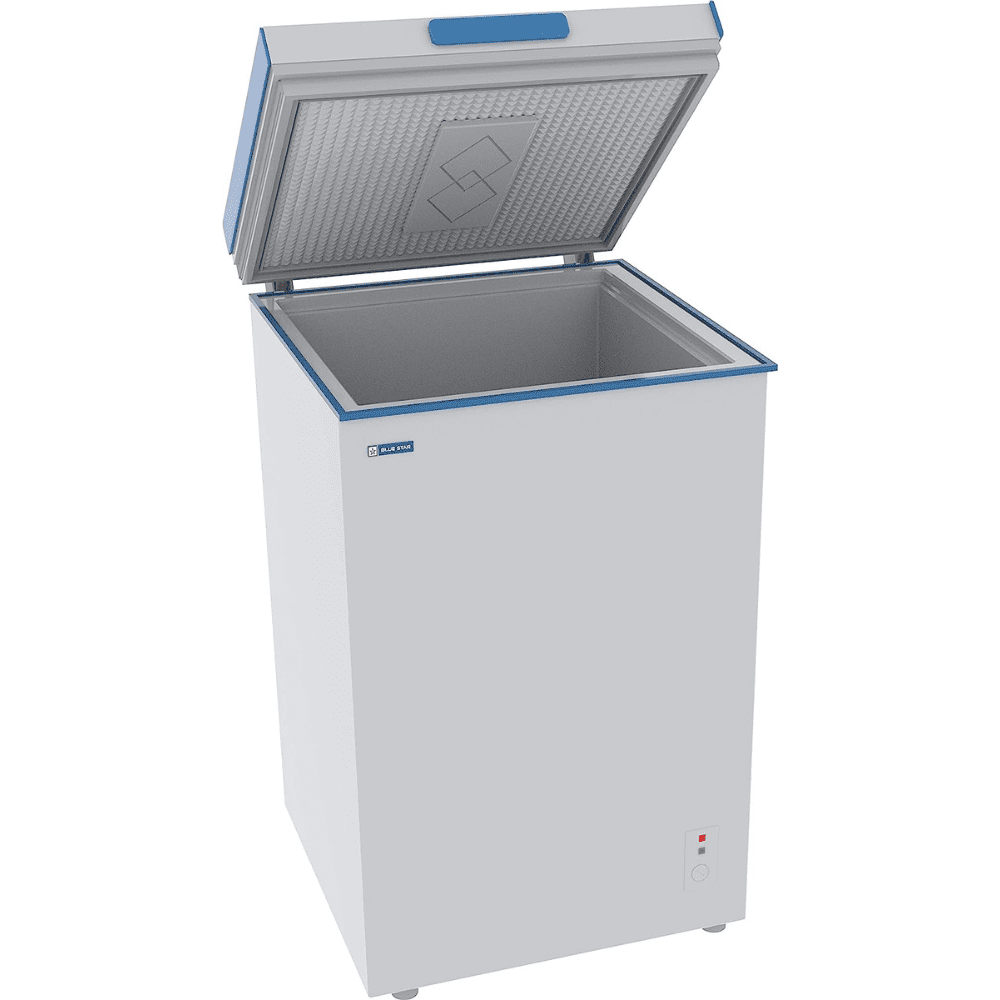 Blue Star CHFSD100DHSW, 95 Ltrs Single Door Deep Freezer, White