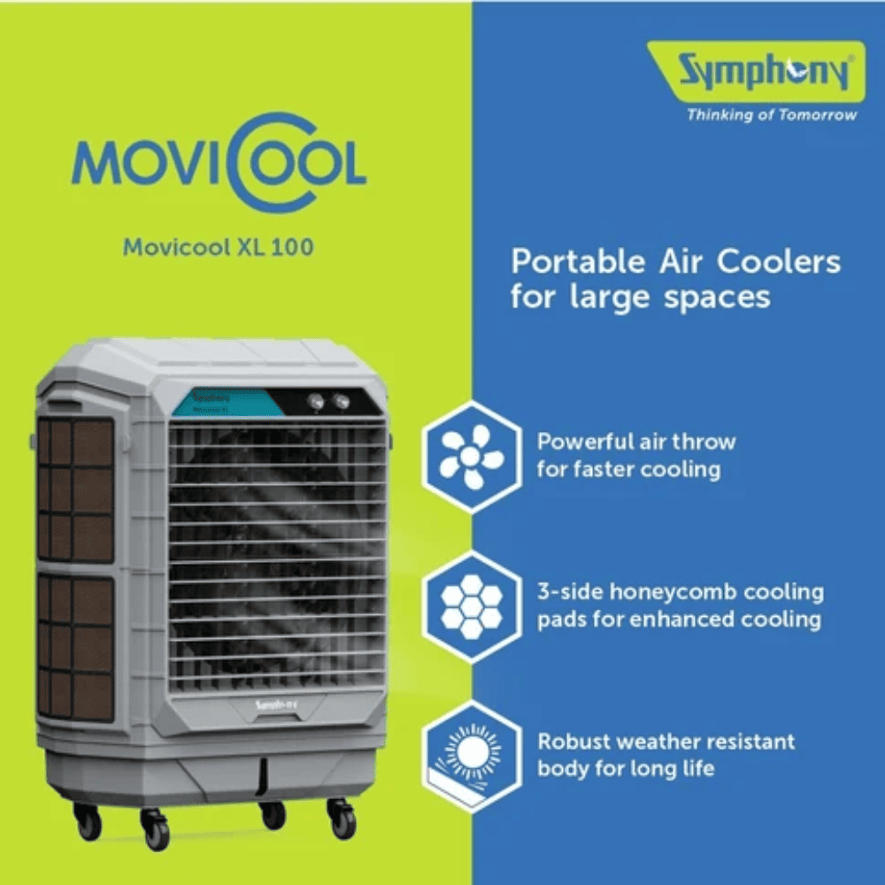 Symphony 100 Ltrs Desert Room Air Cooler (Movicool100XE)