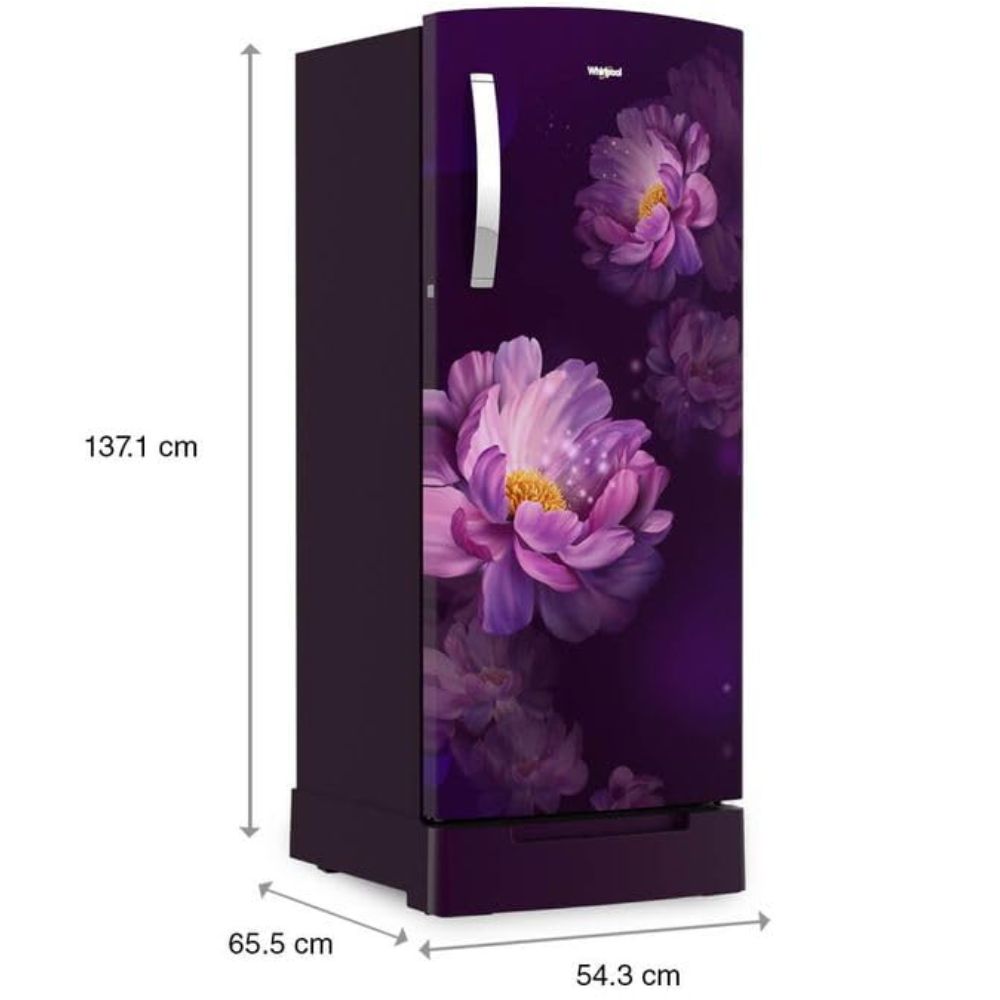 Whirlpool 215 IMPRO ROY 3S PEONY-Z, 192 Ltrs Direct Cool Single Door Refrigerator, Purple