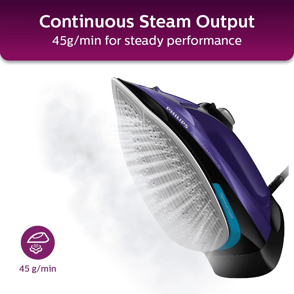 Philips GC3925/34, 2400 Watt Steam Iron (Purple)