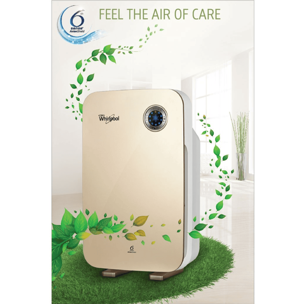Whirlpool W210 Purafresh Portable Room Air Purifier (Champagne Gold)