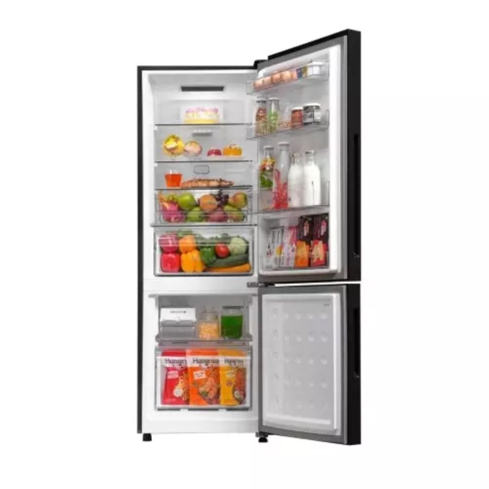 Haier 237 Ltrs, 2 Star Frost Free Double Door Bottom Mount Refrigerator (HRB 2872EKGA P)