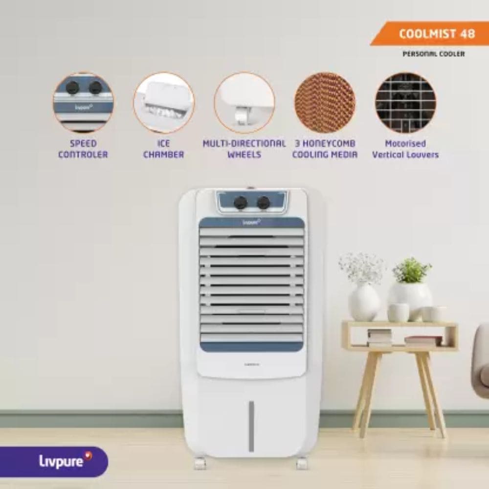 Livpure 48 Ltrs Desert Room/Personal Air Cooler (liv-coolmist-48L)