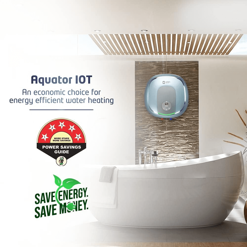 Orient Electric 15 Ltrs Vertical Storage, Water Heater Geyser (Aquator15 Iot, Blue)