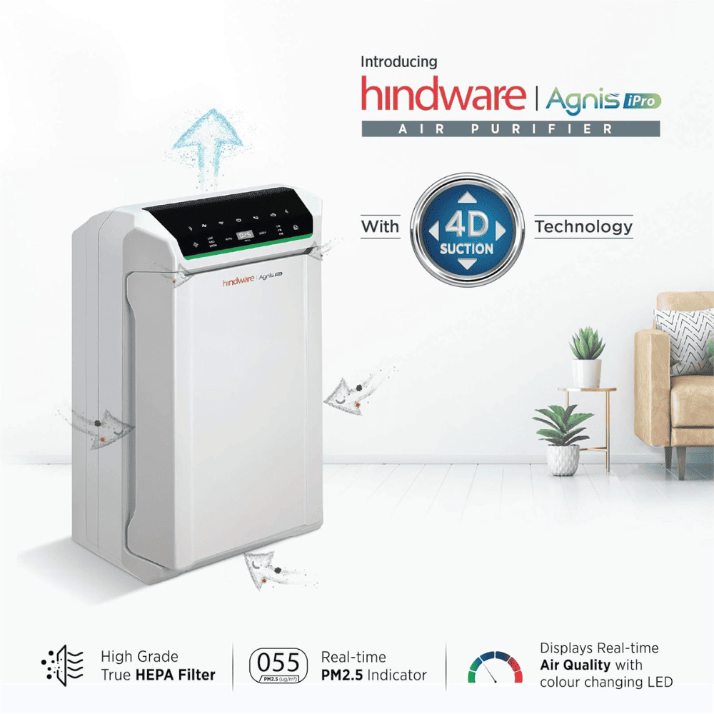 Hindware  Portable Room Air Purifier (AGNIS HA-AG320,White)