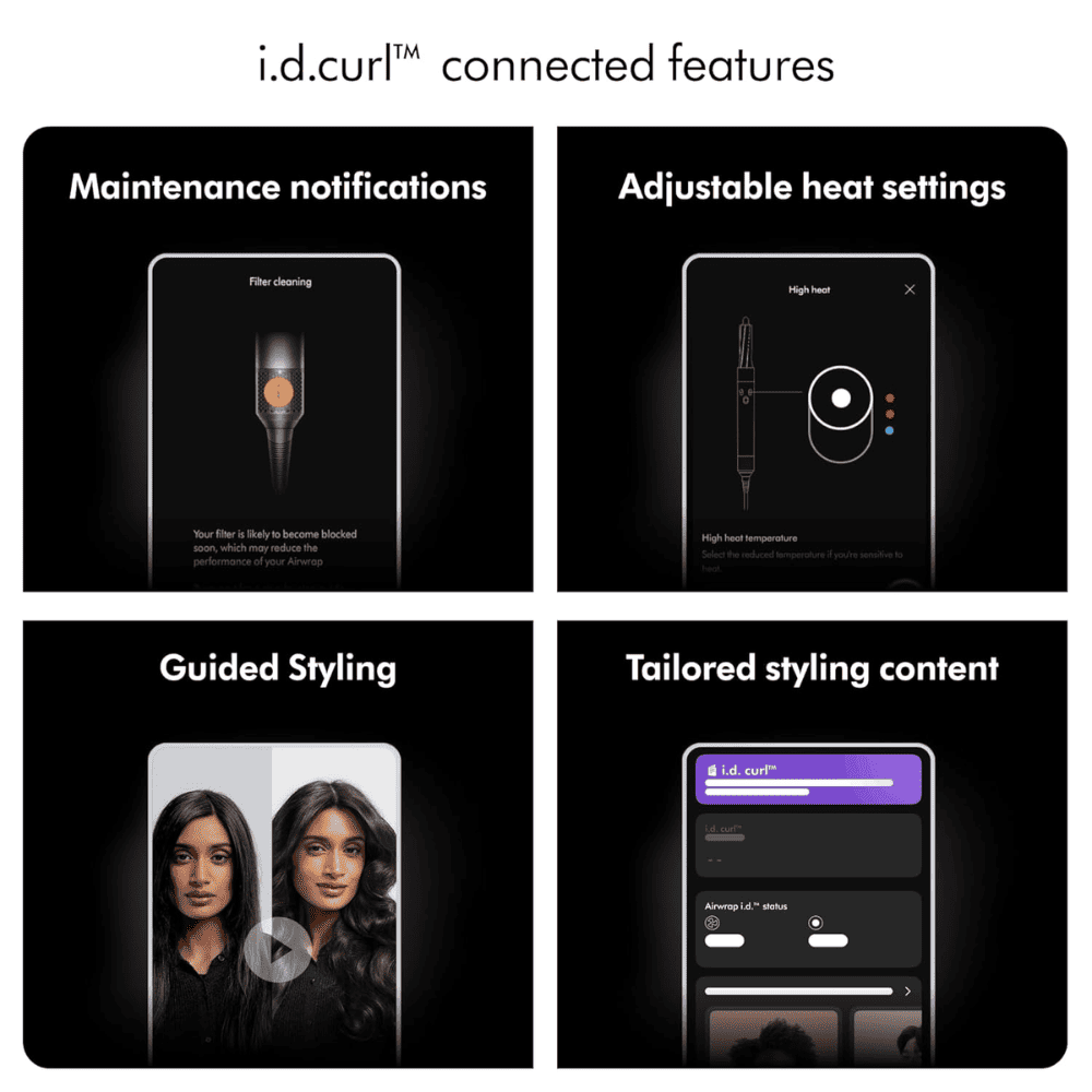 Dyson 596927-01, Airwrap Multi-Styler Complete Travel Pouch with Bluetooth (Velvet Red & Gold)