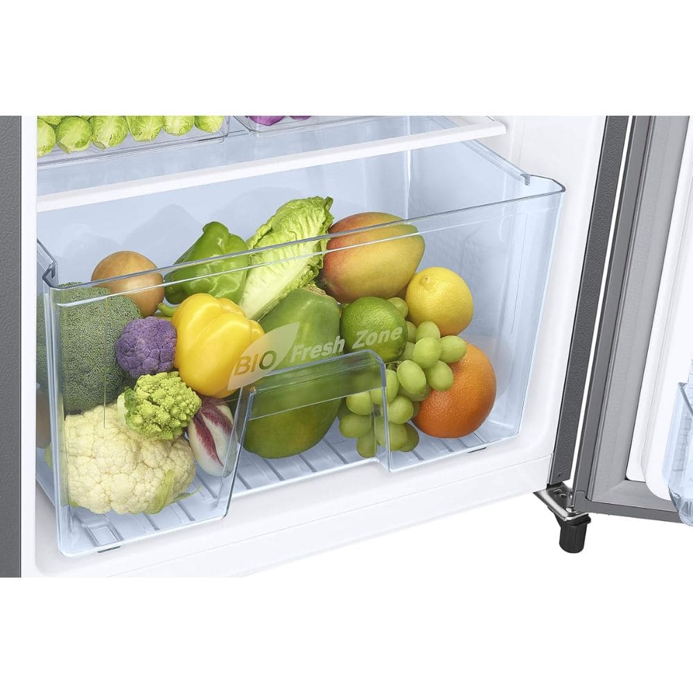 Samsung 183 Ltrs, 2 Star Digital Inverter, Direct Cool Single Door Refrigerator (RR20H2712S8N Silver, Elegant Inox)