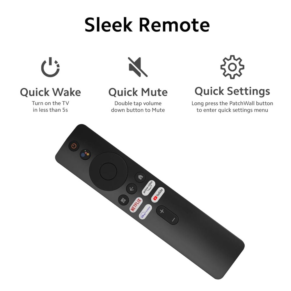 MI Xiaomi 80cm  L32M8-5AIN, 32 Inches HD Ready Smart LED TV, Black