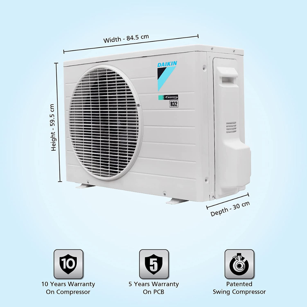 Daikin 1.5 Ton 5 Star Inverter Split Air Conditioner (FTKM50U)