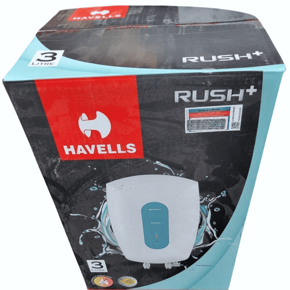 Havells 3 Ltrs Instant Water Heater Geyser (Rush+ Instant GHWVRPUWAW01)