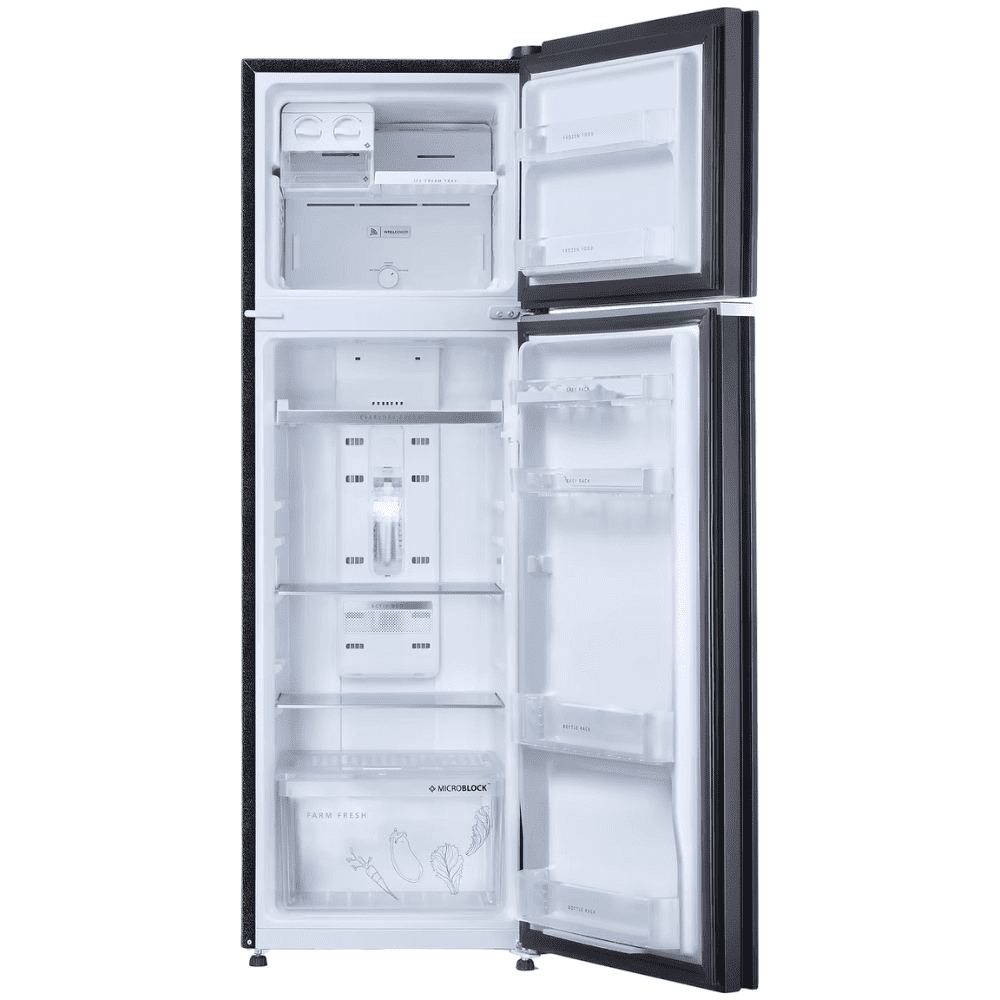 Whirlpool 265 Ltrs 2 Star Inverter NEO Frost Free Double Door Refrigerator (NEO 278GD PRM GALAXY 2S, Crystal Black)