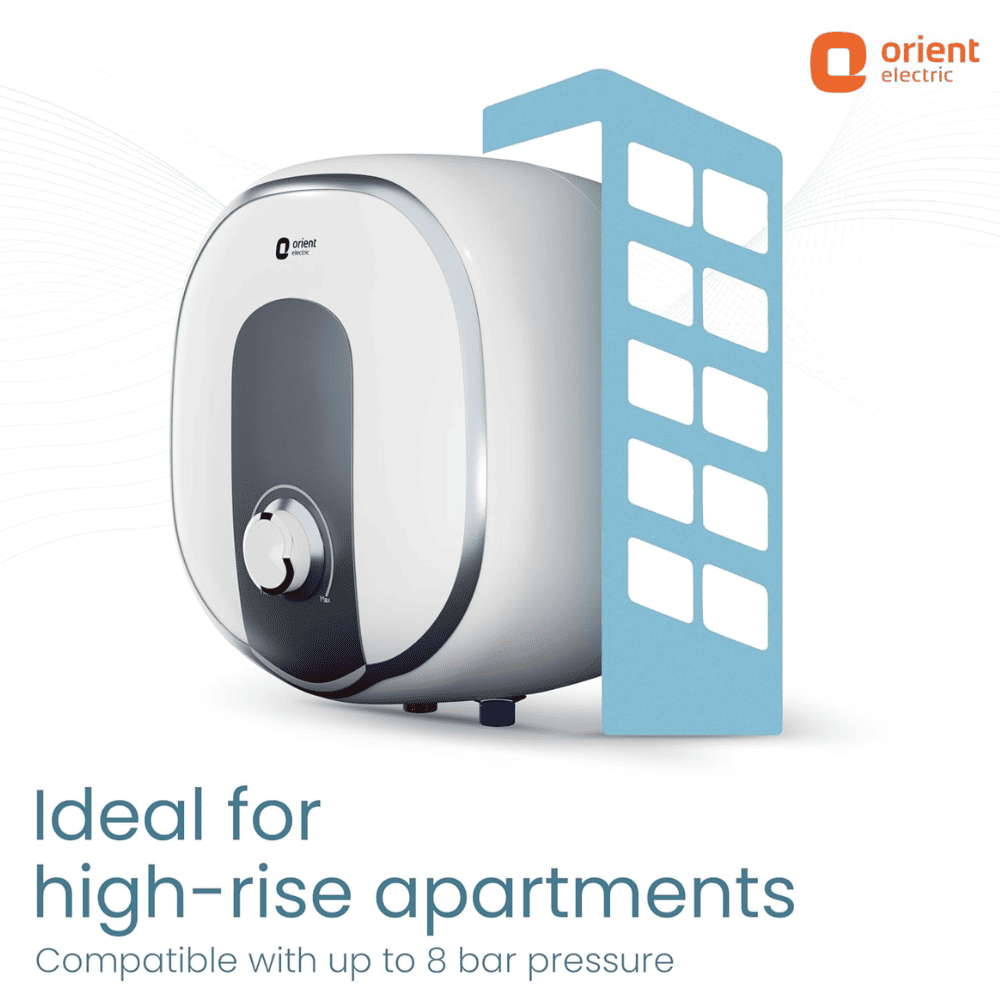 Orient 25 Ltrs Storage 5 Star, Wall Mounting Water Heater Geyser (Aquator +25L, White)