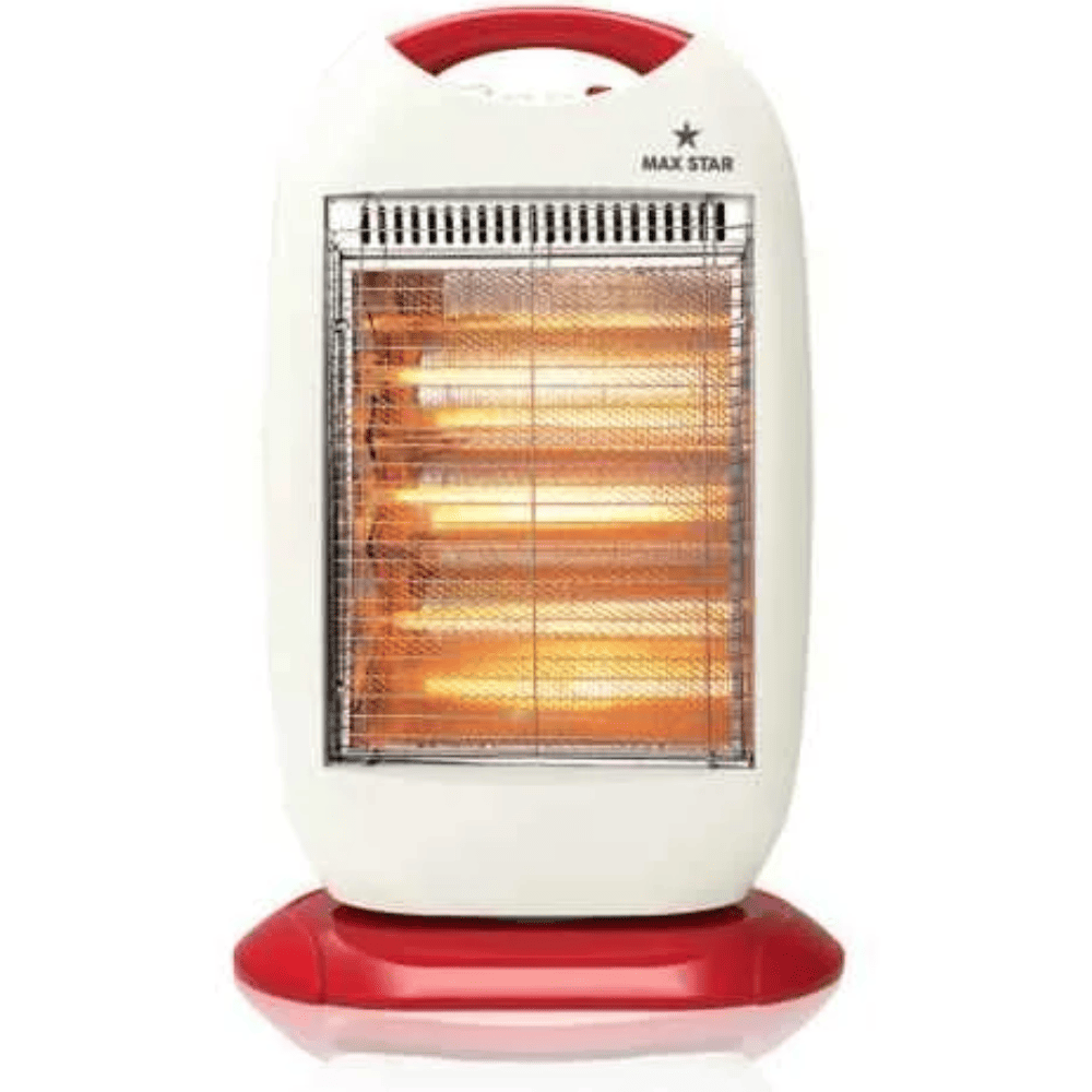 Max Star 1200 Watts Halogen Room Heater (Lava deluxe, White)