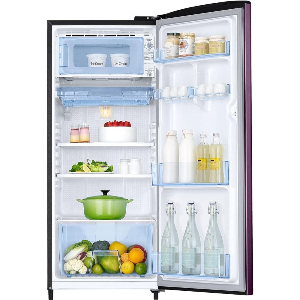 Samsung ,RR24C2723CR, 223 Ltrs Direct Cool Single Door Refrigerator, Camellia Purple