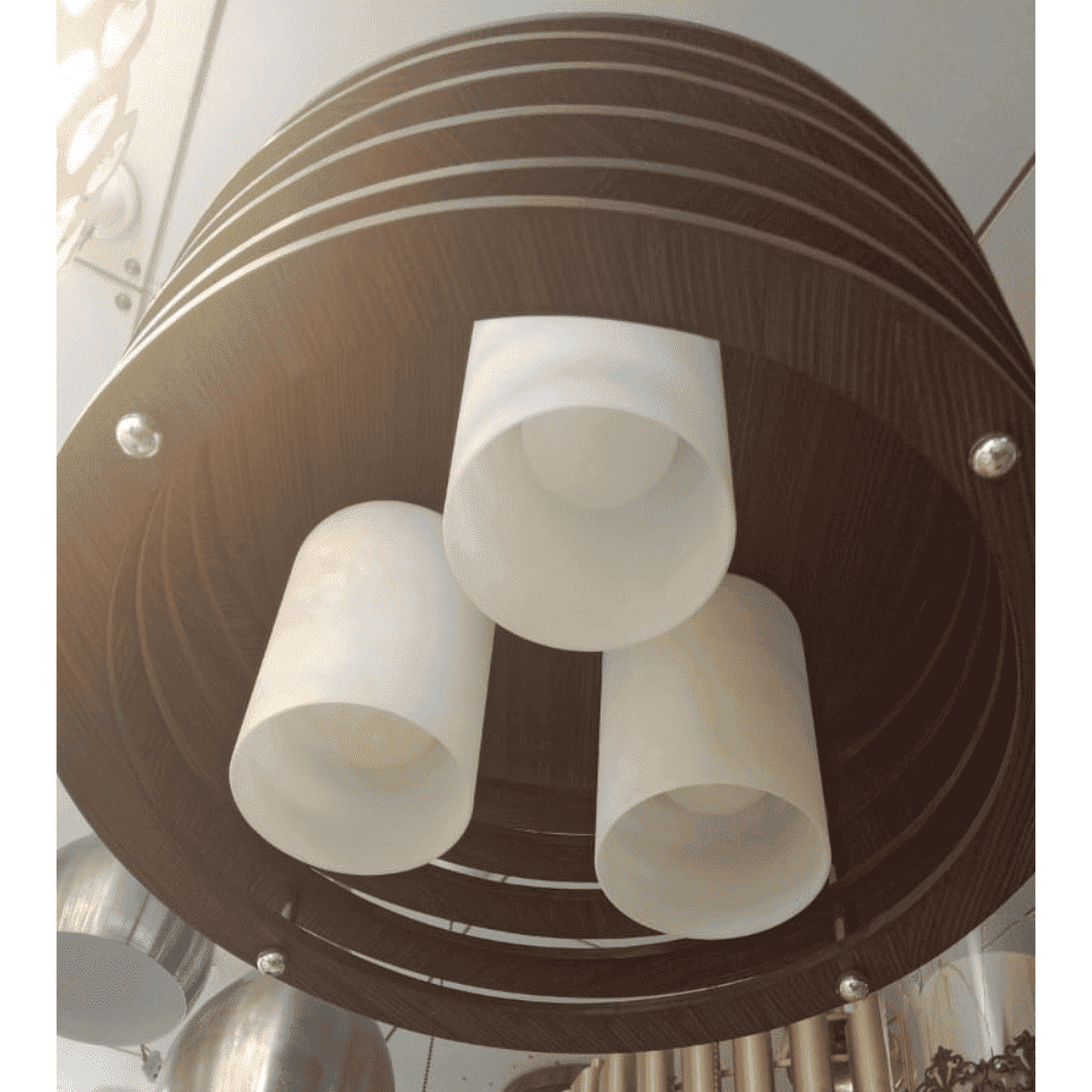 Ceiling Lights Eliante Wood Chandelier, Lights for Living, Bedroom, Dining Rooms (Brown)