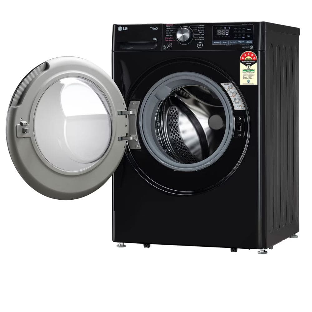 LG 12 Kg 5 Star Fully-Automatic Front Load Washing machine (FHP1412Z3O,Onyx Black)