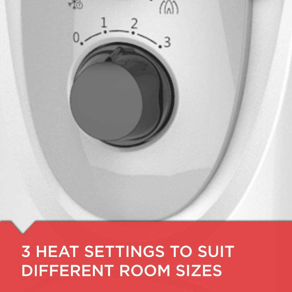 Black+Decker 13 Straight Fins, 2800 Watts Oil Filled Radiator Room Heater (OFR 13F, White)