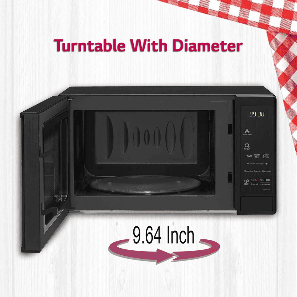 LG 20 Ltrs Solo Convection Microwave Oven All in One Charcoal (MS2043DB,Black)