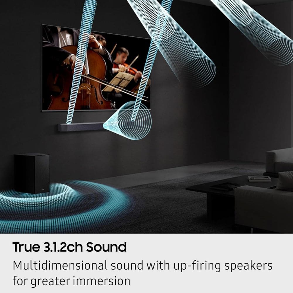 Samsung Dolby Atmos Q-Symphony Gen II, Soundbar (HW-Q600C, 3.1.2 Channel)