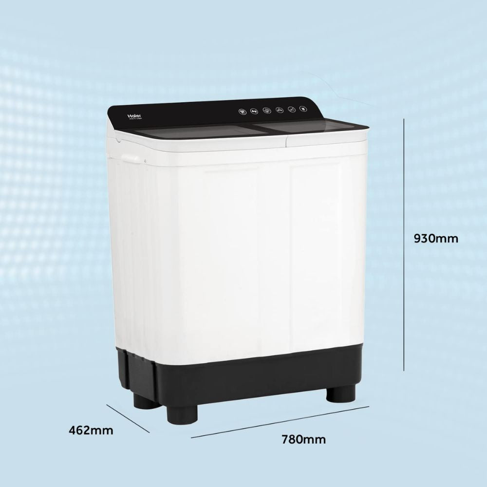 Haier 7 Kg 5 Star Semi-Automatic Top Load Washing machine (HTW70-178BKN, Black)