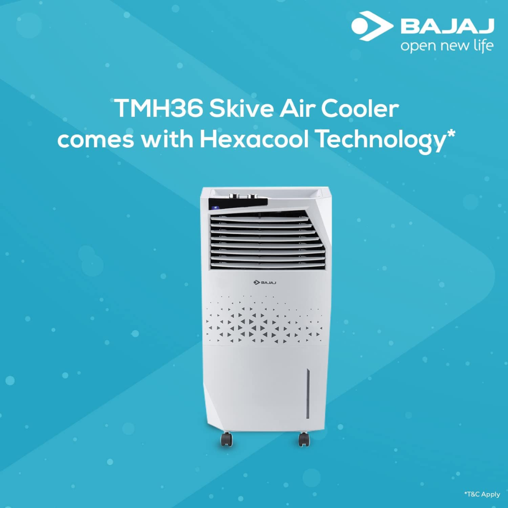 Bajaj TMH36 SKIVE, 36 Ltrs Desert Air Cooler