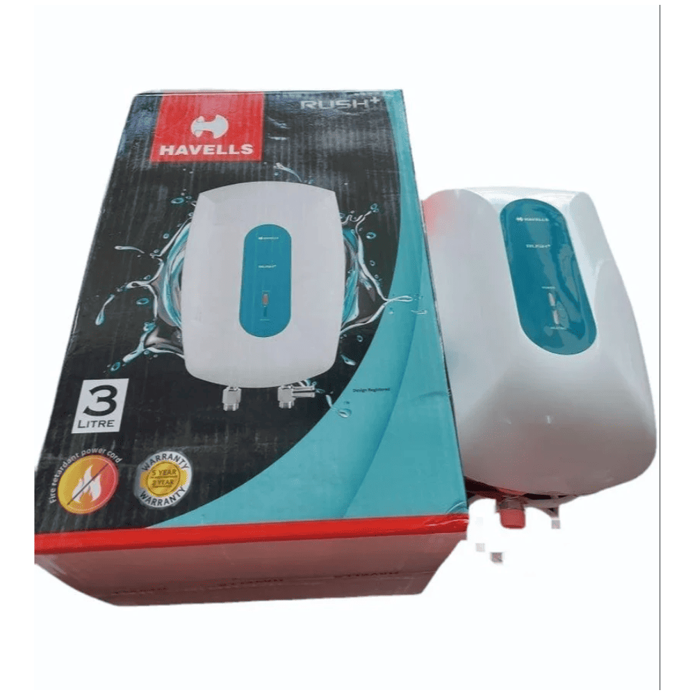 Havells 3 Ltrs Instant Water Heater Geyser (Rush+ Instant GHWVRPUWAW01)