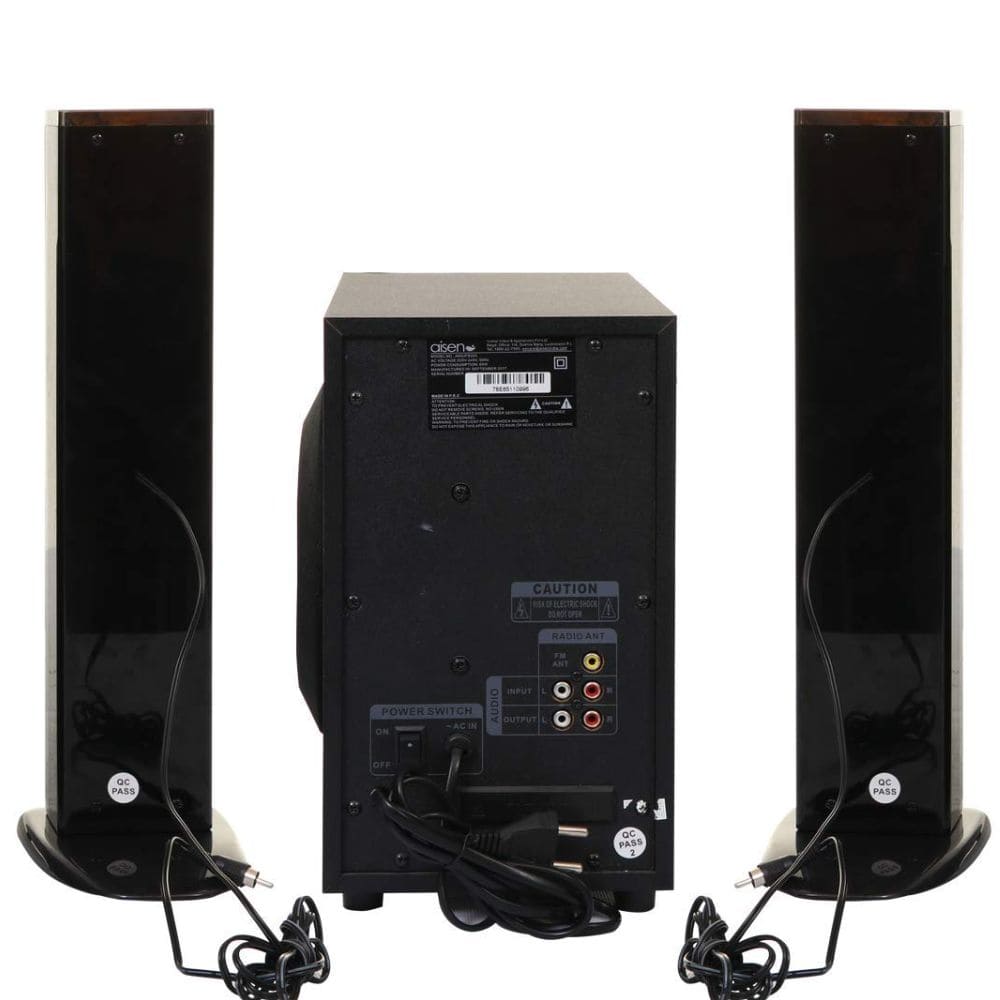 Aisen 65 Watts Home Theatre Bluetooth RMS Tower Speaker (A65UFB203, Black)