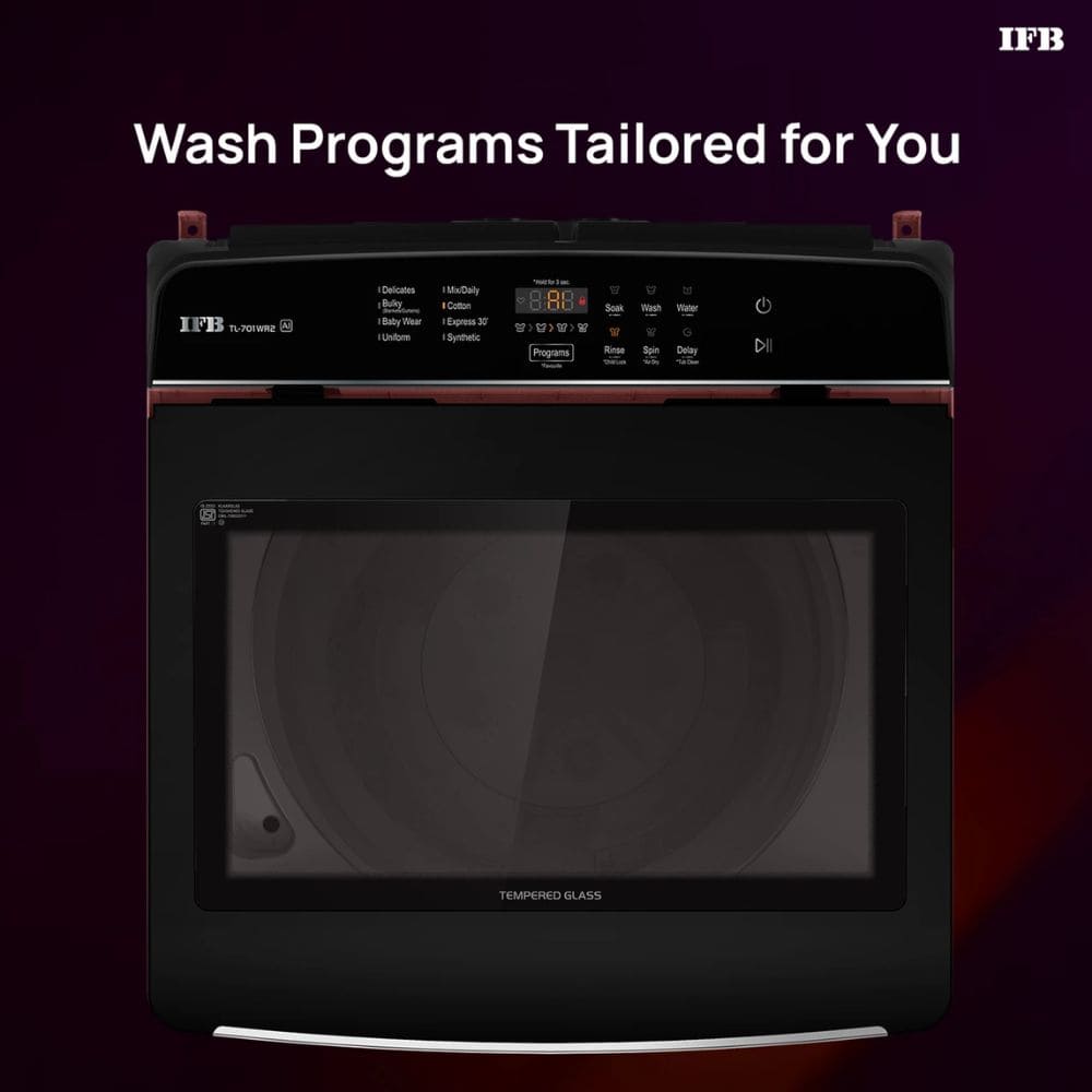 IFB 7 Kg 5 star Fully-Automatic Top Load Washing Machine (TL701WR2ID, Brown),