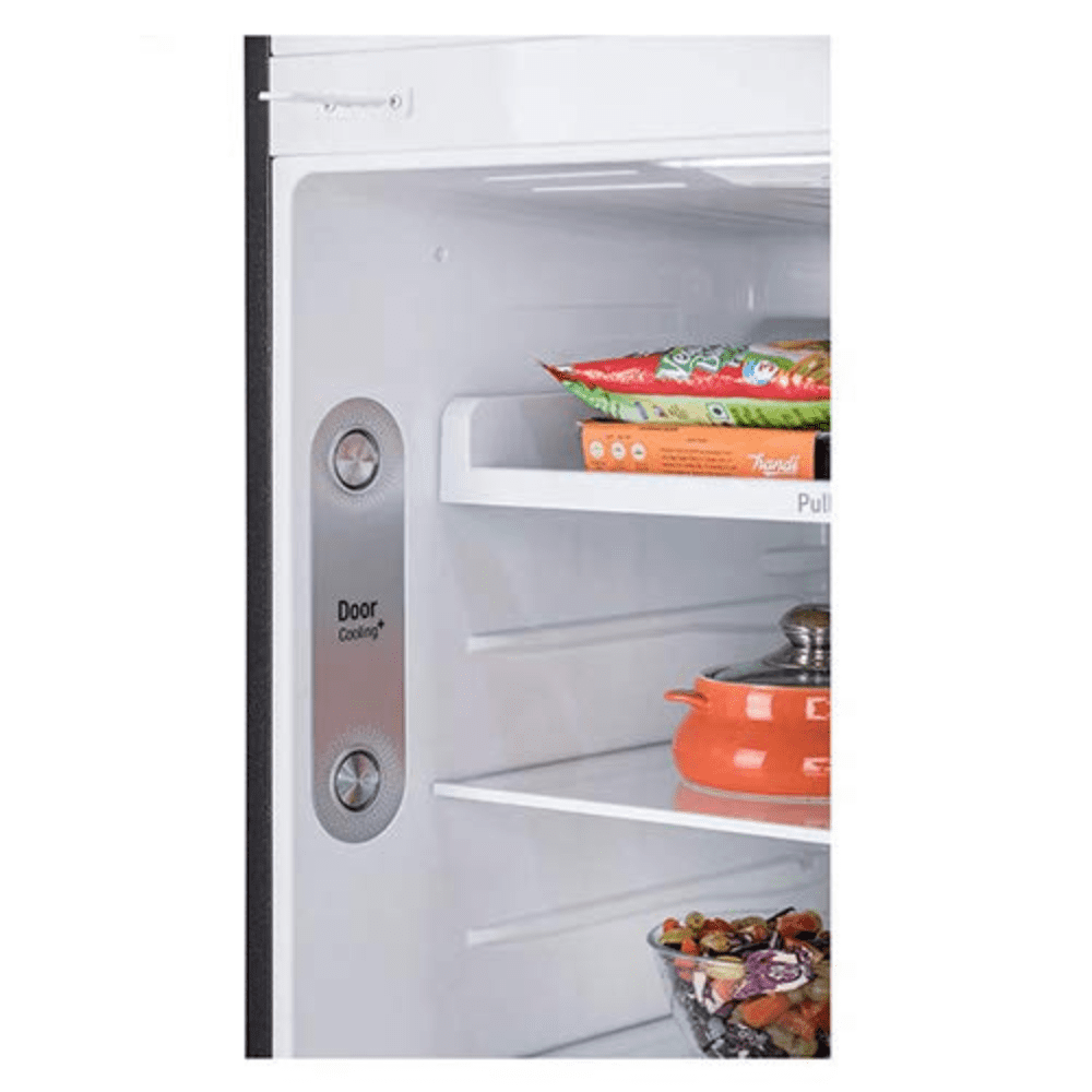 LG 437 Ltrs 2 Star Inverter Frost Free Double Door Refrigerator (GL-T432AESY, Ebony Sheen)