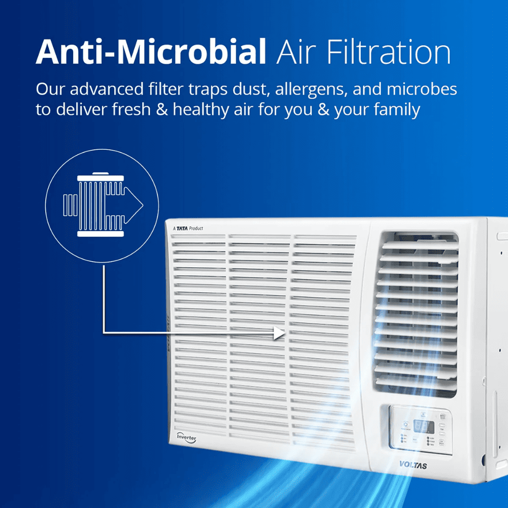 Voltas 1.5 Ton 5 Star Inverter Window Air Conditioner (185V VERTIS ELITE)