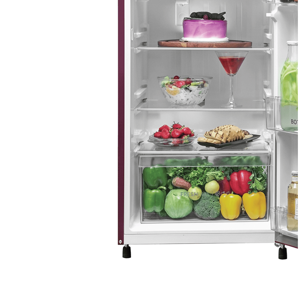 Haier 185 Ltrs 2 Star, Inverter Direct Cool, Single Door Refrigerator (HRD-2062CRV-N)