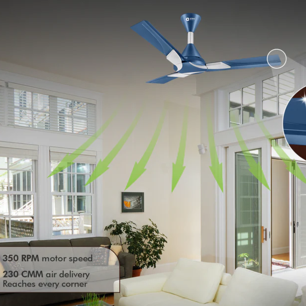 Orient WENDY, 1200mm 3 Blade BLDC Ceiling Fan